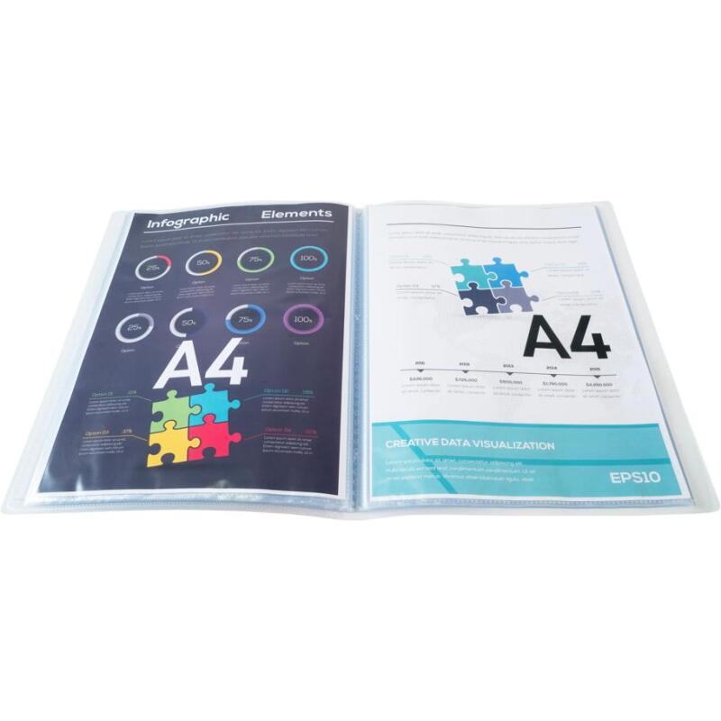 Protège-documents en polypropylène semi rigide Kreacover® Chromaline 40 vues - A4
