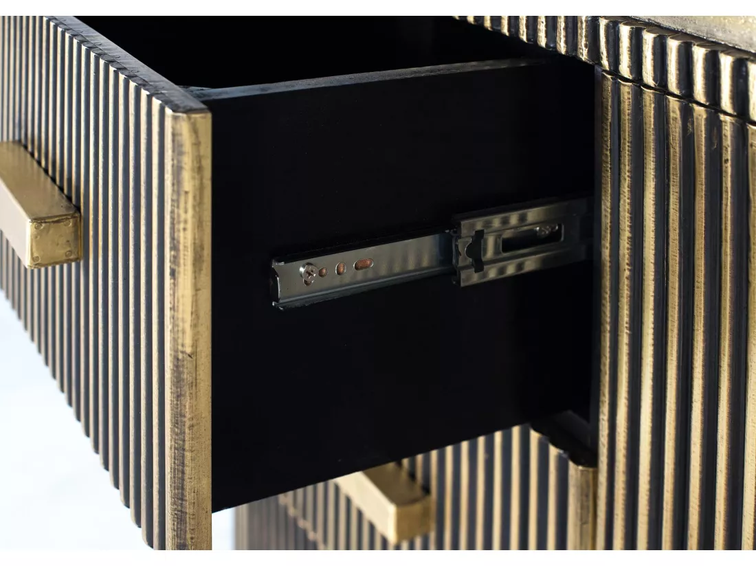 Buffet en manguier et bronze 150cm