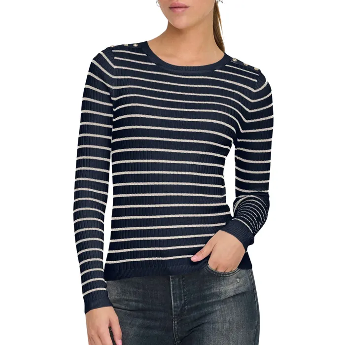 Only Mila Stripe Button Shirt Dames