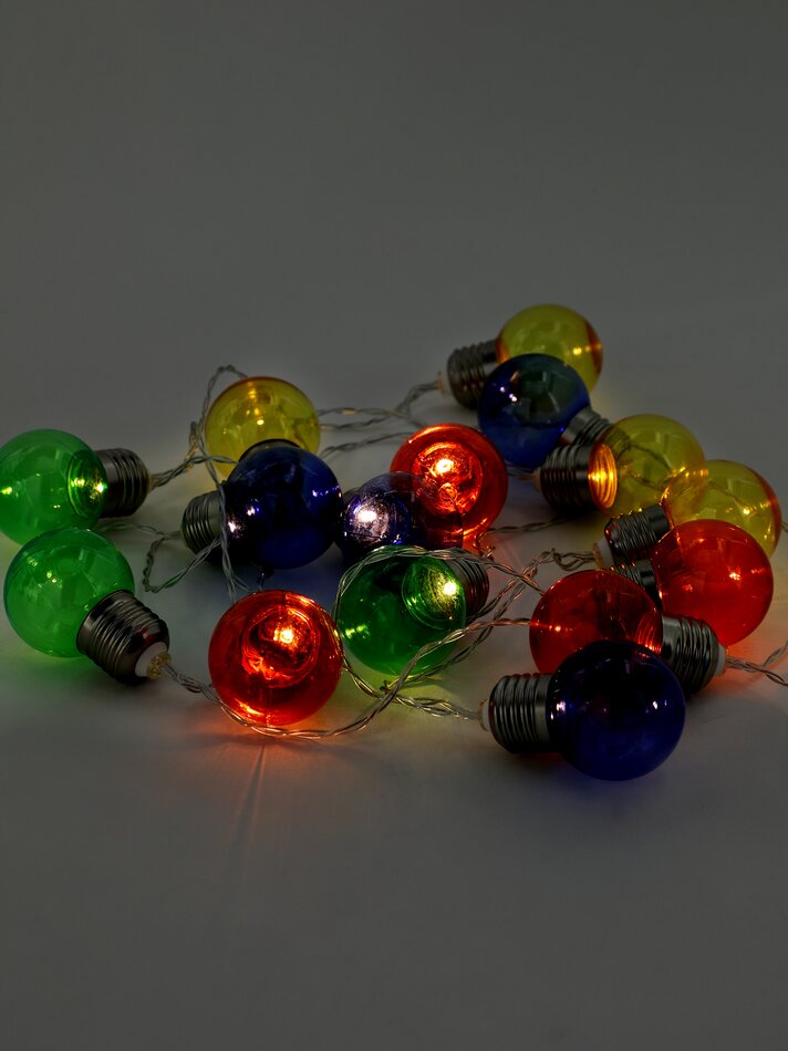 Cordão de luzes LED com 15 unidades - Vários modelos