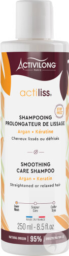 Activilong Actiliss Shampoing Prolongateur De Lissage Cheveux Lissés Ou Défrisés 250ml