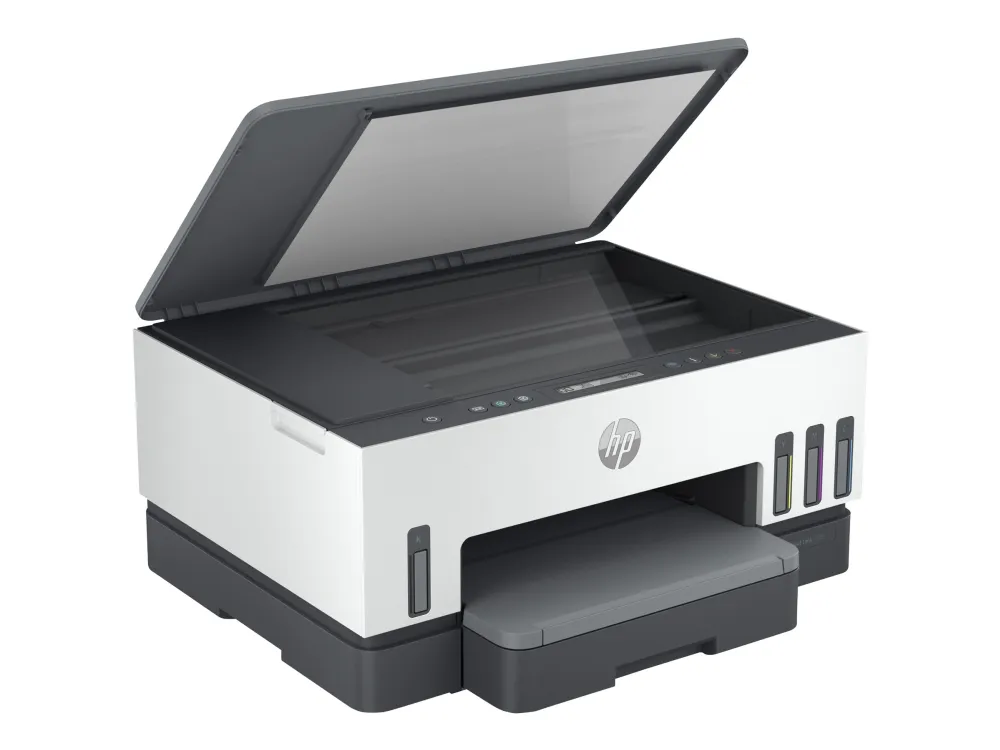 HP Smart Tank 7005 All-in-One - Multifunktionsprinter - farve - blækprinter - kan genopfyldes - Letter A (216 x 279 mm)/A4 (210 x 297 mm) (original) - A4/Legal (medie) - op til 15 spm (udskriver) - 250 ark - USB 2.0, Wi-Fi(ac), Bluetooth