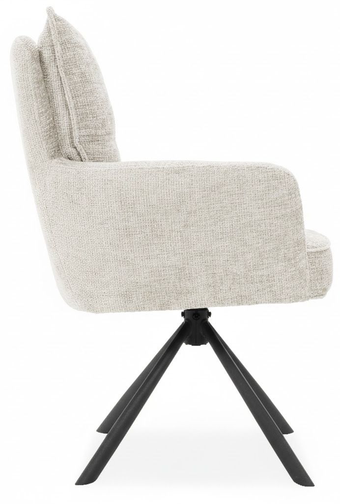 Eetkamerstoel Cremona 02 - Zwart Thekla B60 x D67 x H91 cm