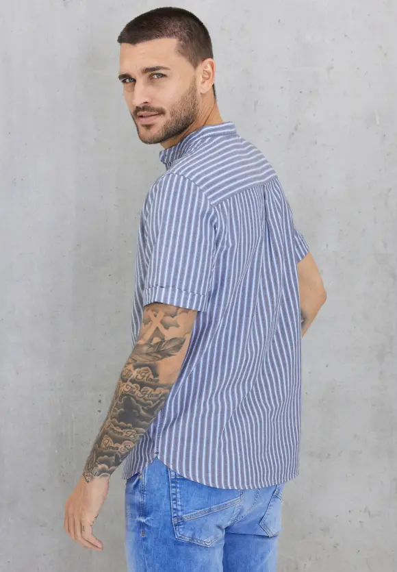 Hemd mit Knopfleiste - navy blue