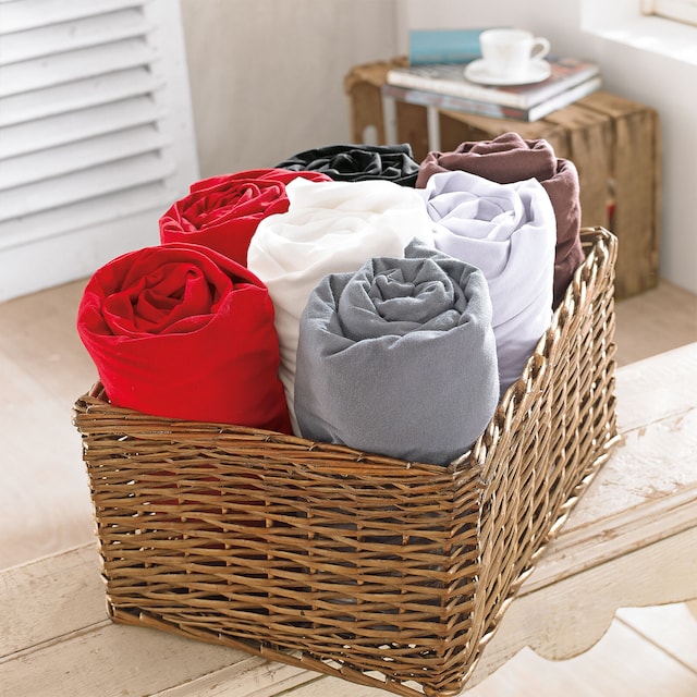 Vario Jersey-Spannbetttuch 140-160 x 200 cm nougat