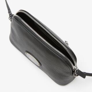 Sac dôme femme Lacoste en cuir grainé à bandoulière Sacs à bandoulière - Noir - Lacoste - Femme