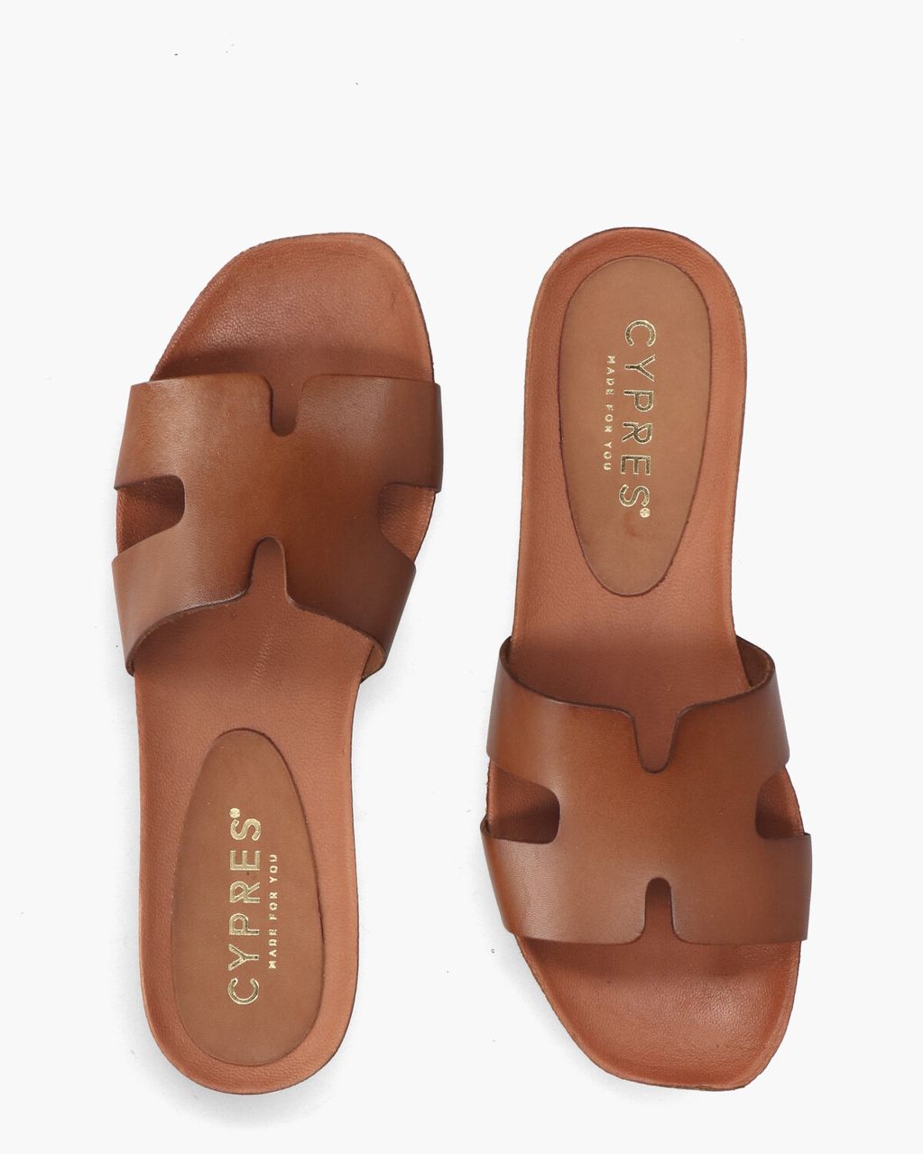 Cypres Rosy Cognac Damesslippers