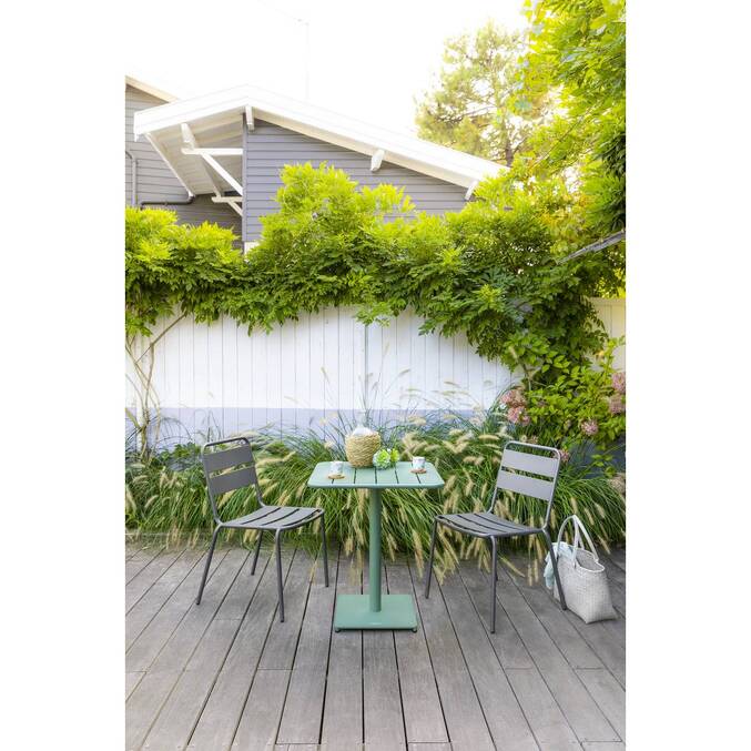 Table de jardin carrée PHUKET Vert olive