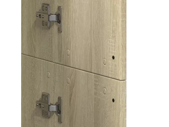 Buffet haut chêne sonoma 60x35x180 cm bois d'ingénierie