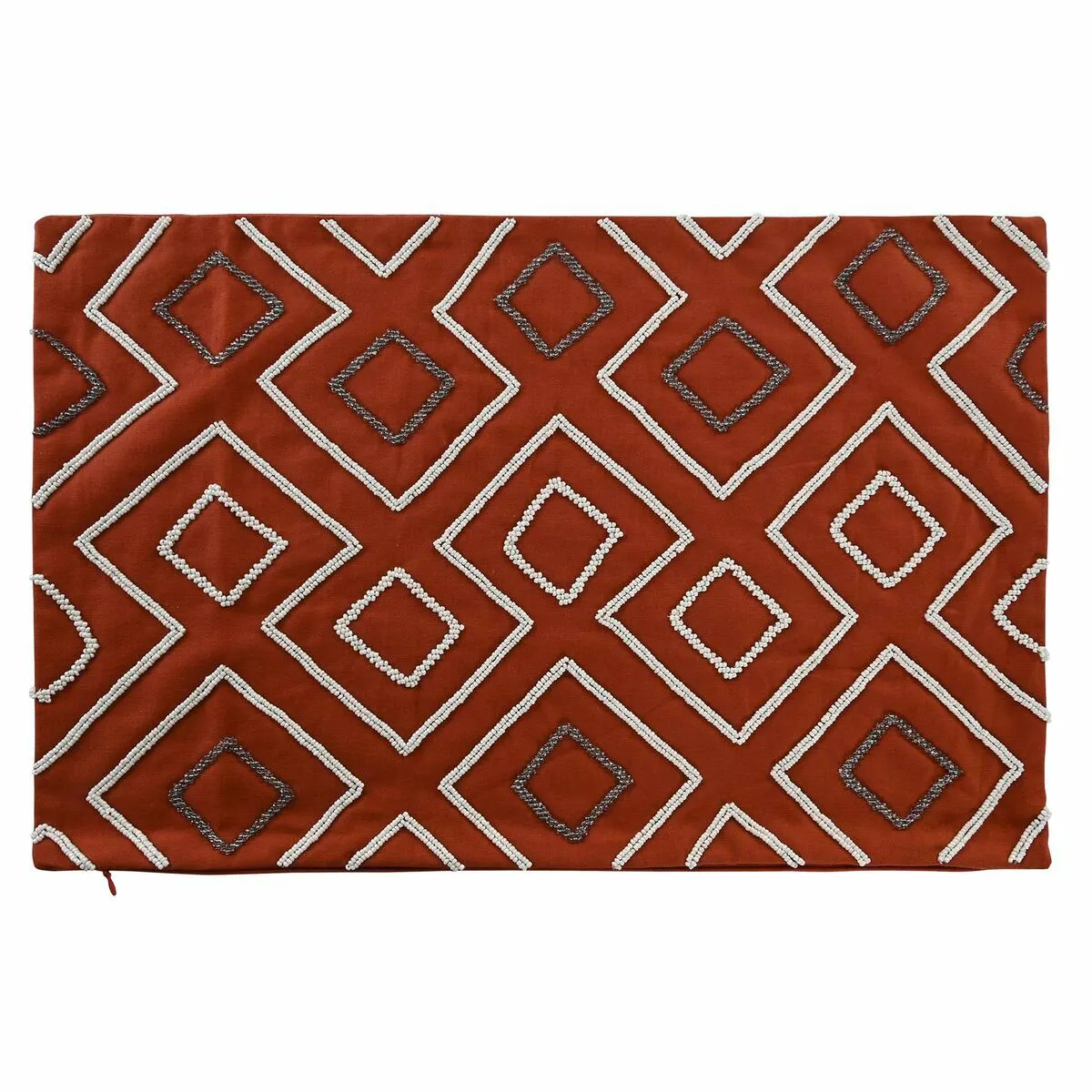 DKD Home Decor Housse de Coussin - Terre cuite Géométrique
