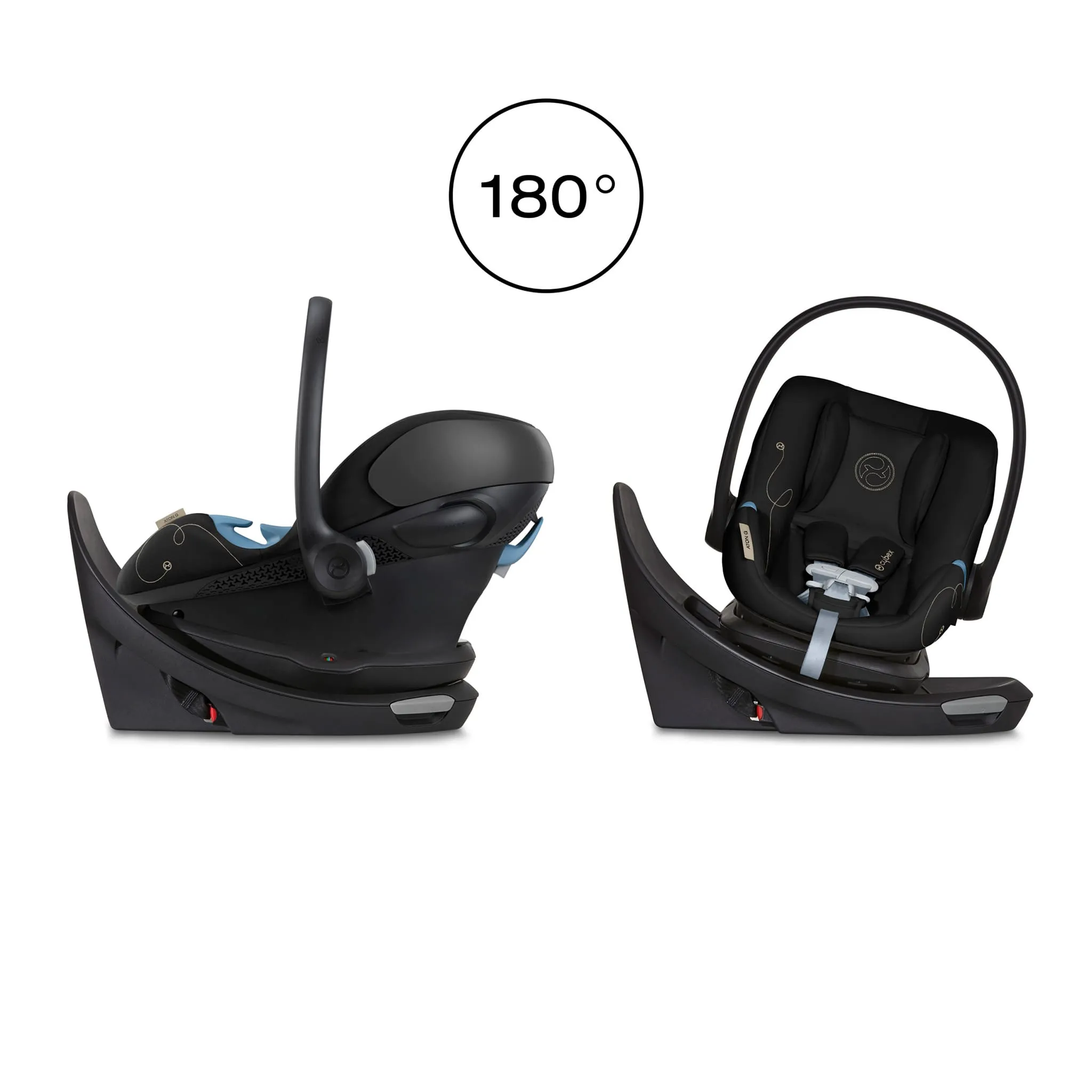 Cybex Siège d'Auto Aton G Swivel - Moon Black