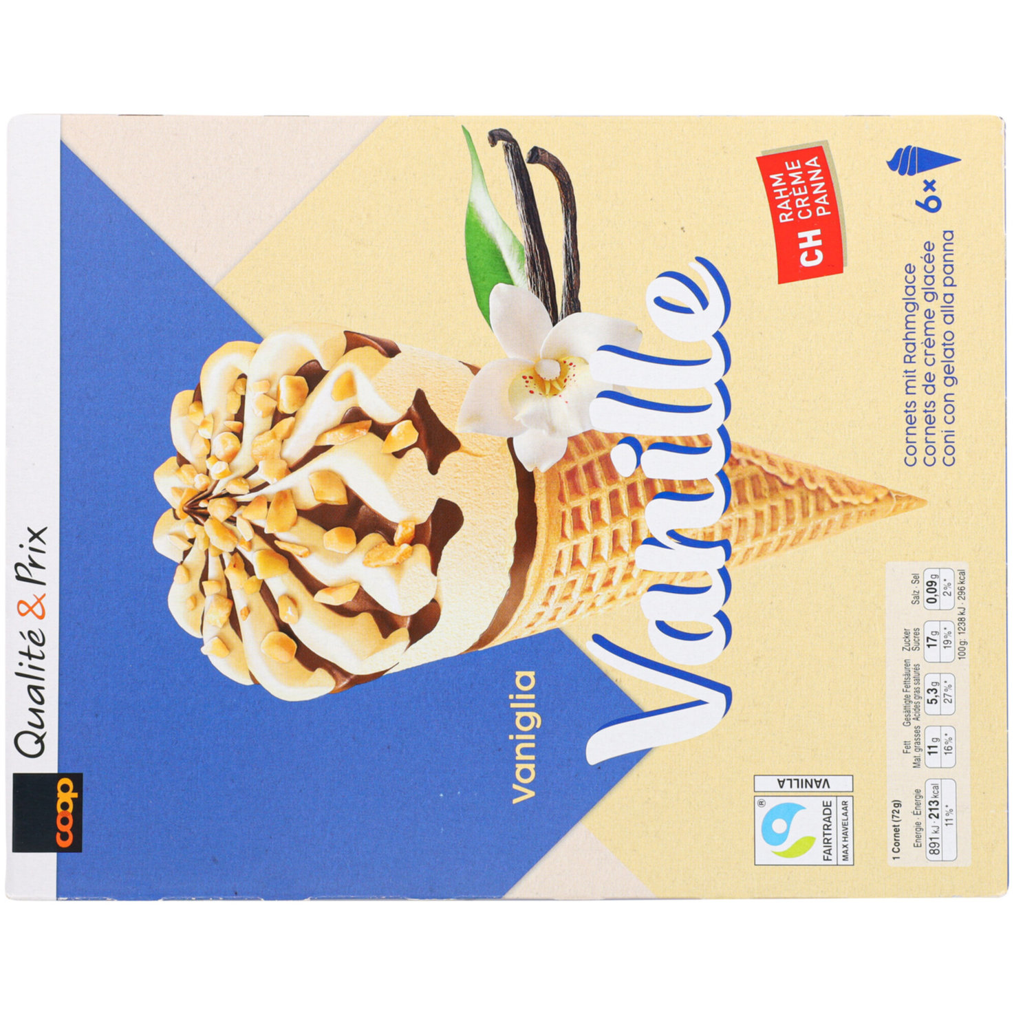 Cornet Vanille FSI 6x125ml