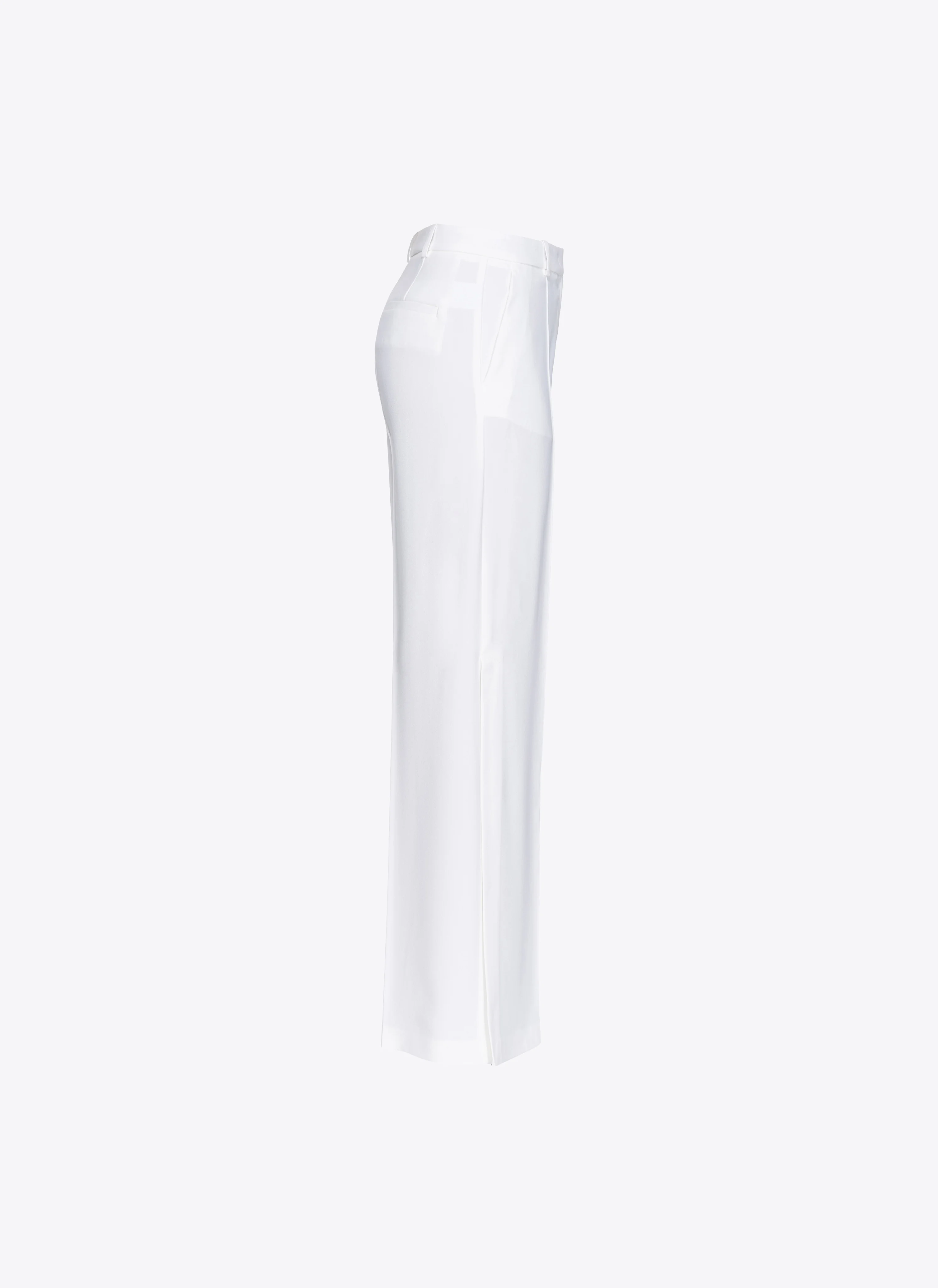 Pantalon large fendu sur le côté | Blanc