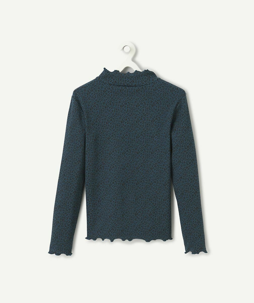 TAPE A L'OEIL<br>Camiseta com gola alta e acabamento em festão