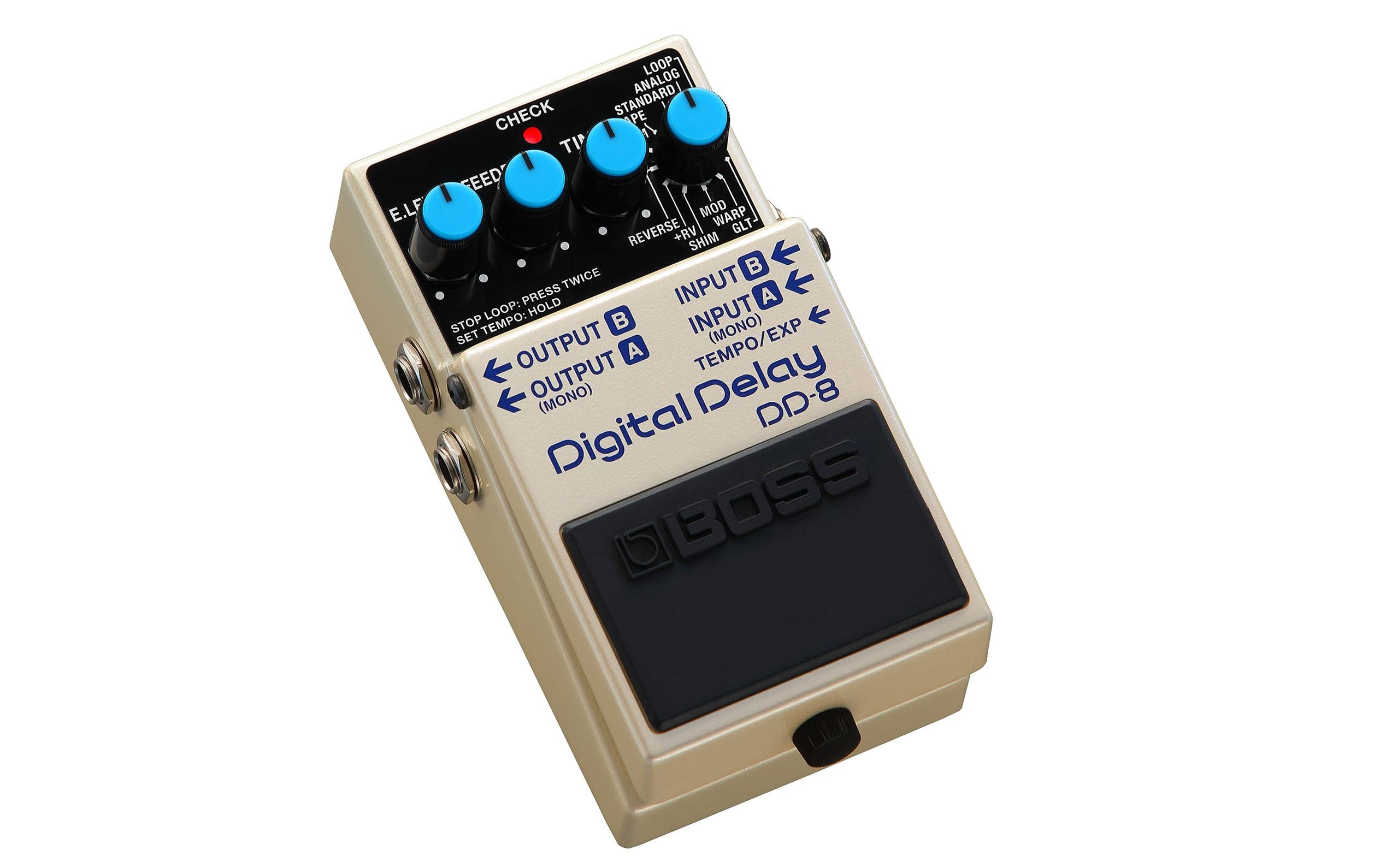 Pedal DD-8<br>Soundvielfalt und maximale Delay-Power
