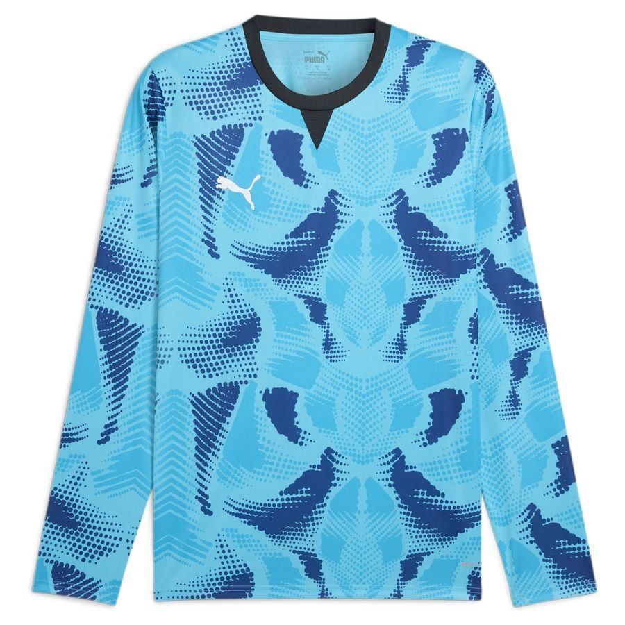 PUMA Maillot de Gardien teamTarget - BLeu/Noir Manches Longues