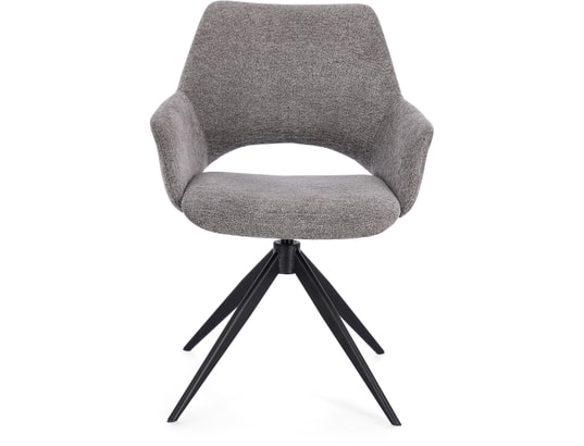 CONCEPT1 - Chaise Vivian grey pivotante
