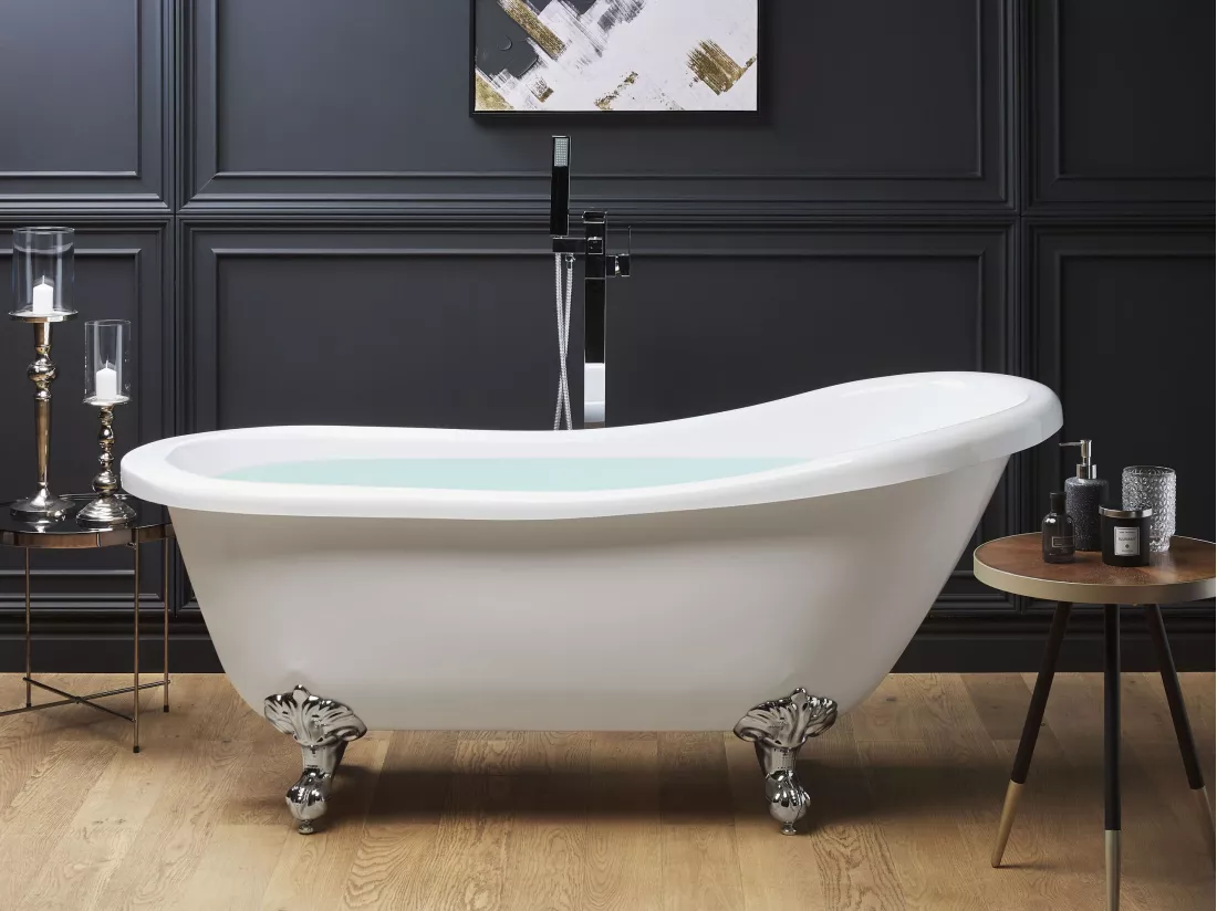 Baignoire îlot blanche 153 x 77 cm CAYMAN