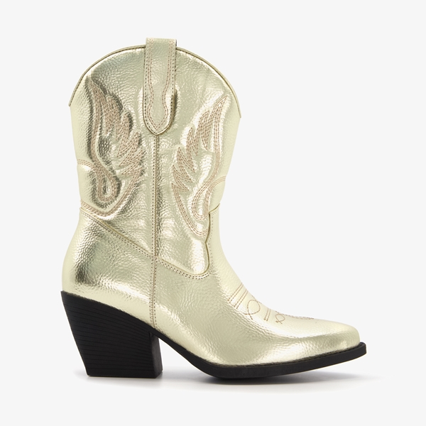 Blue Box dames western laarzen goudkleurig