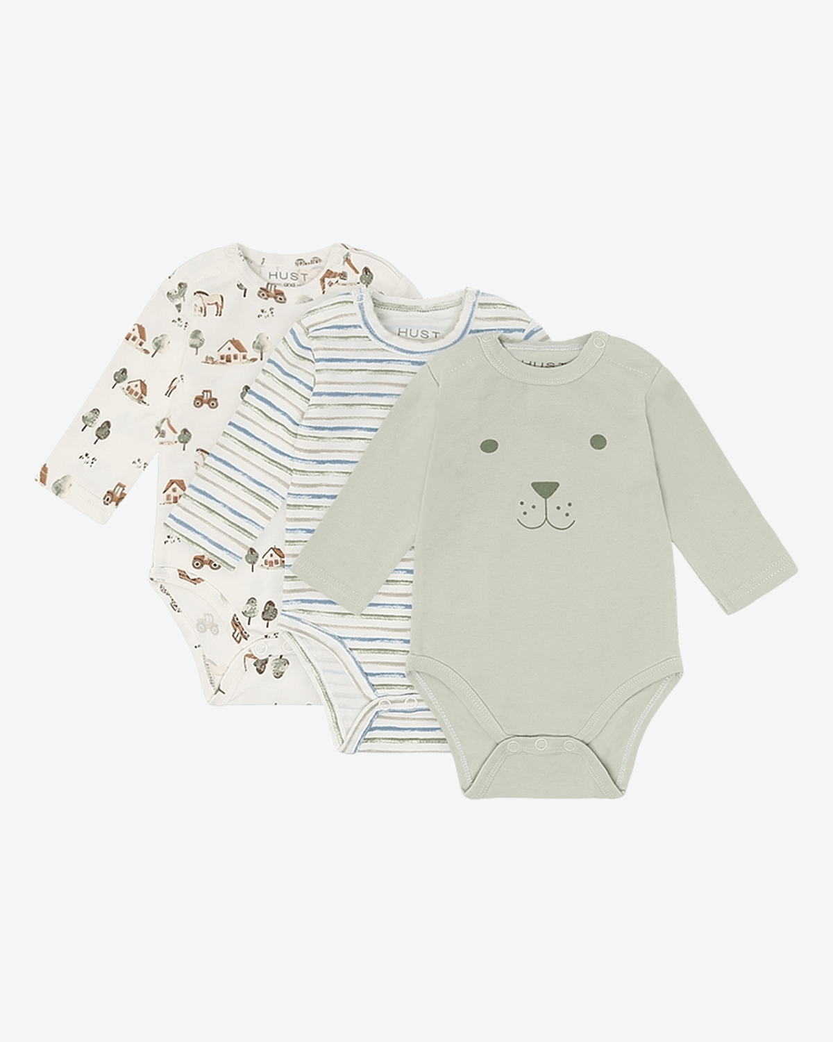 Body med Print 3pk – 95% Bomull, 5% Elastan | HCBase