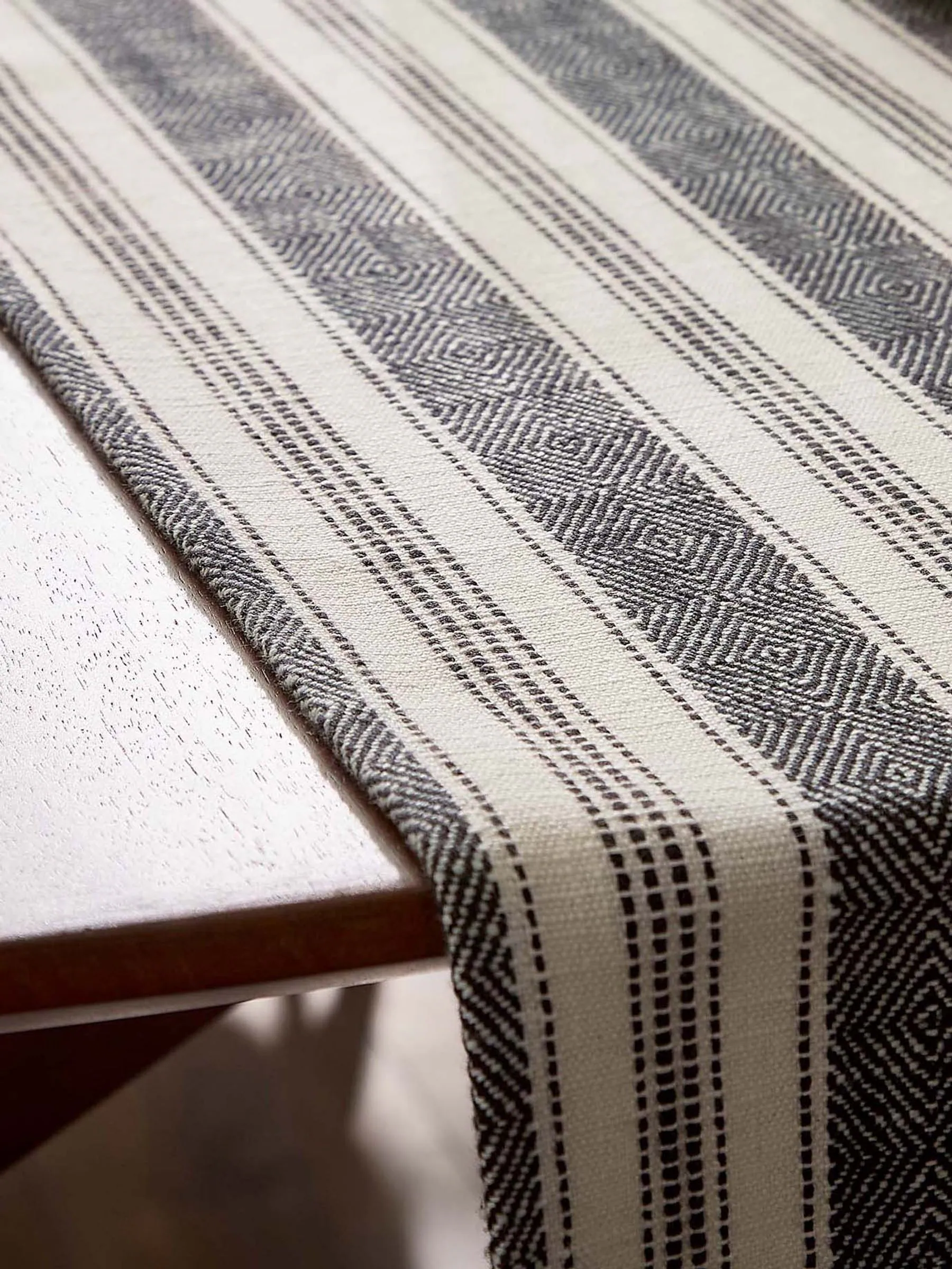Bedeck of Belfast Saja Stripe 100% Cotton Table Runner