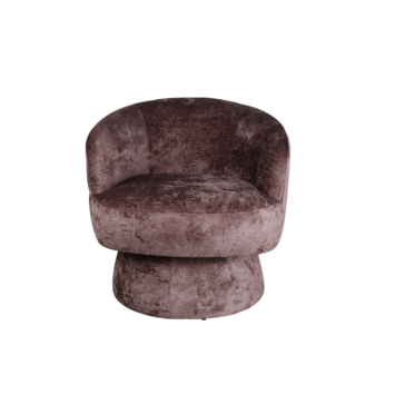 KARWEI fauteuil Chloé gemêleerd burgundy stof draaibaar