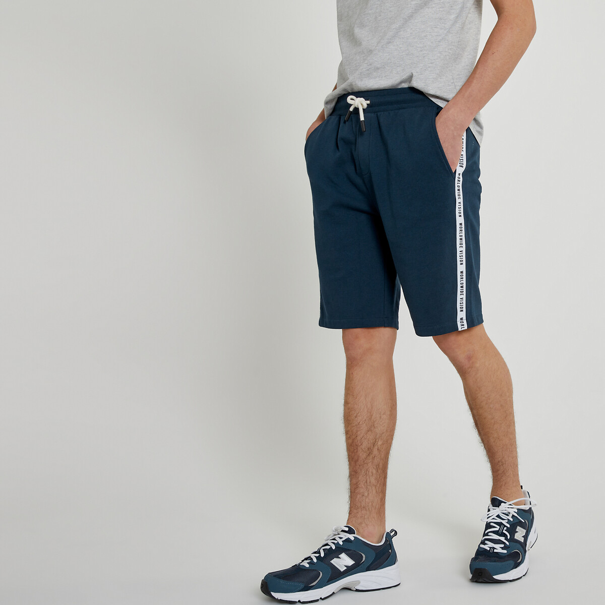 COLEÇÃO LA REDOUTE<br>Bermudas com listras laterais