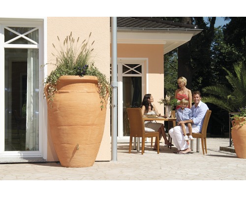 Regenopslag GARANTIA antieke amfora 360 L terracotta
