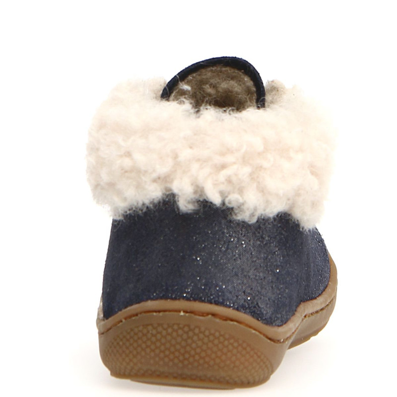 Naturino Naturino Cocoon Supersouple Coco Two Fourré Bleu Brillant