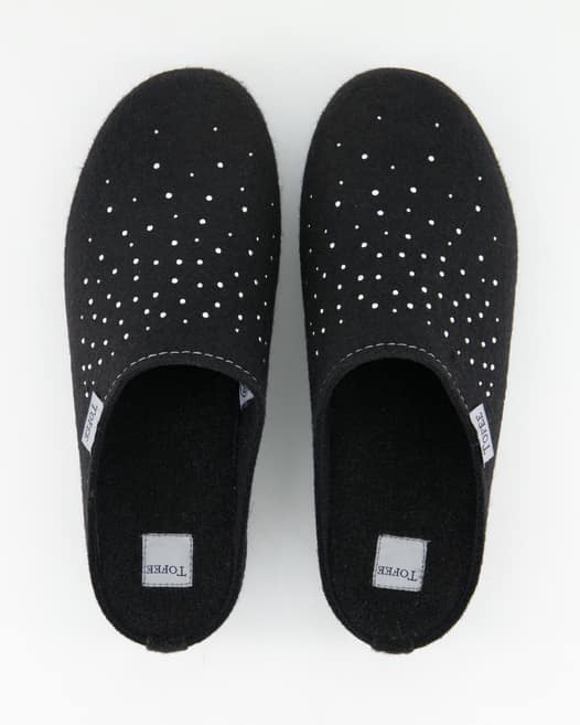 Tofee 74-00049 Hausschuhe in Schwarz