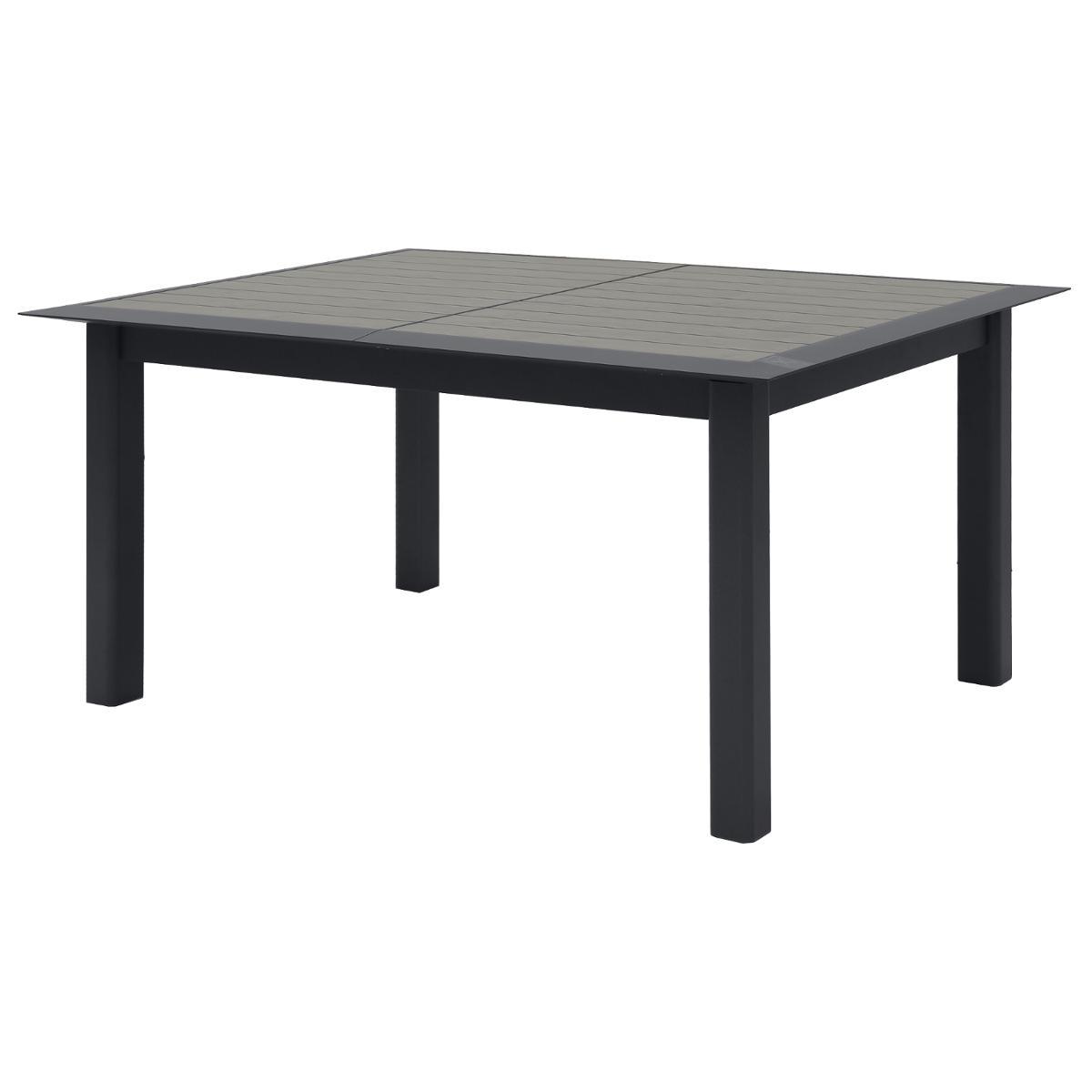 TABLE ALLURE ALUMINIUM MUSCADE GRAPHITE 10 PLACES