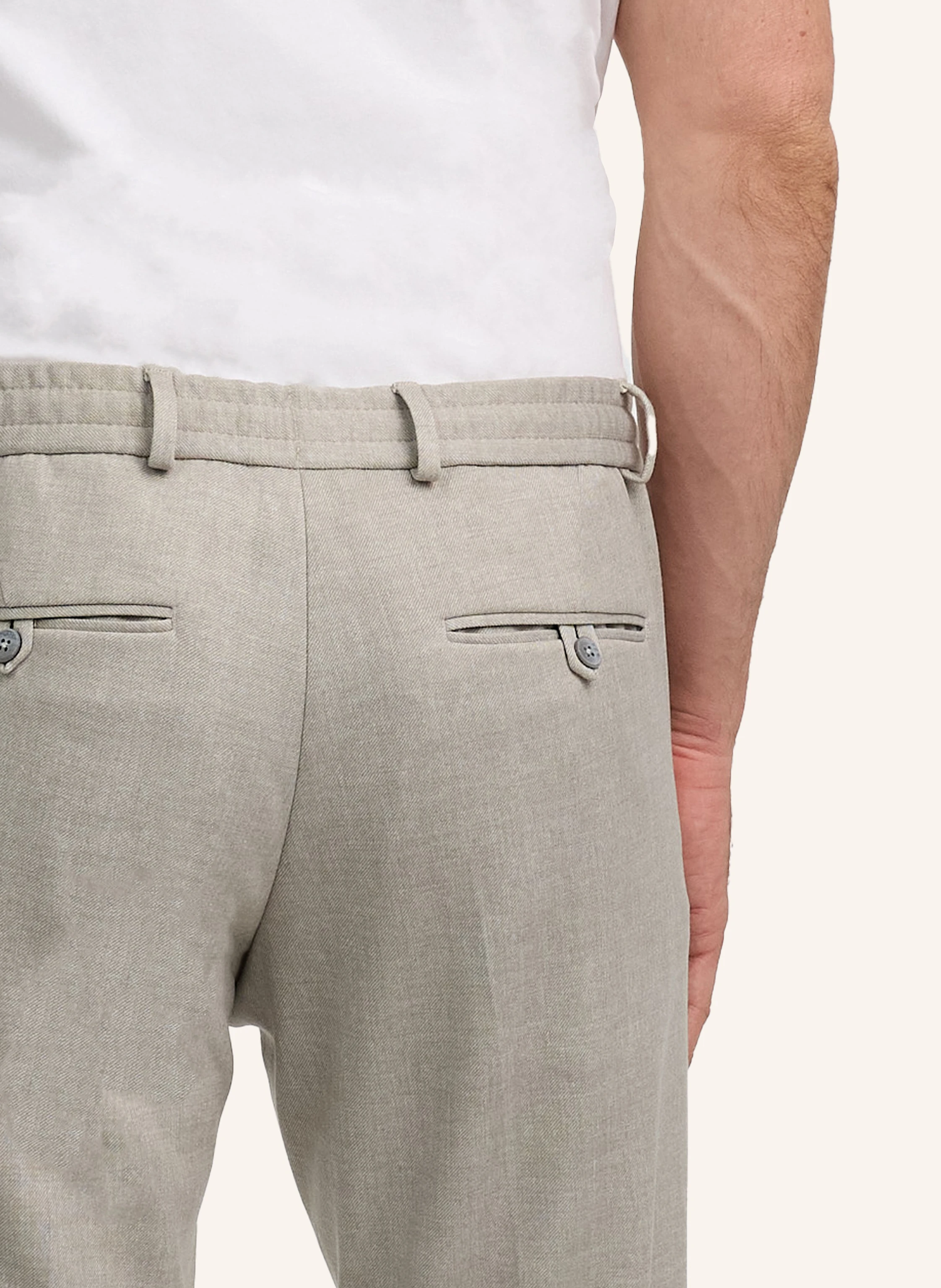 ZUITABLE Anzughose DISPARTAFLEX Slim Fit aus Jersey