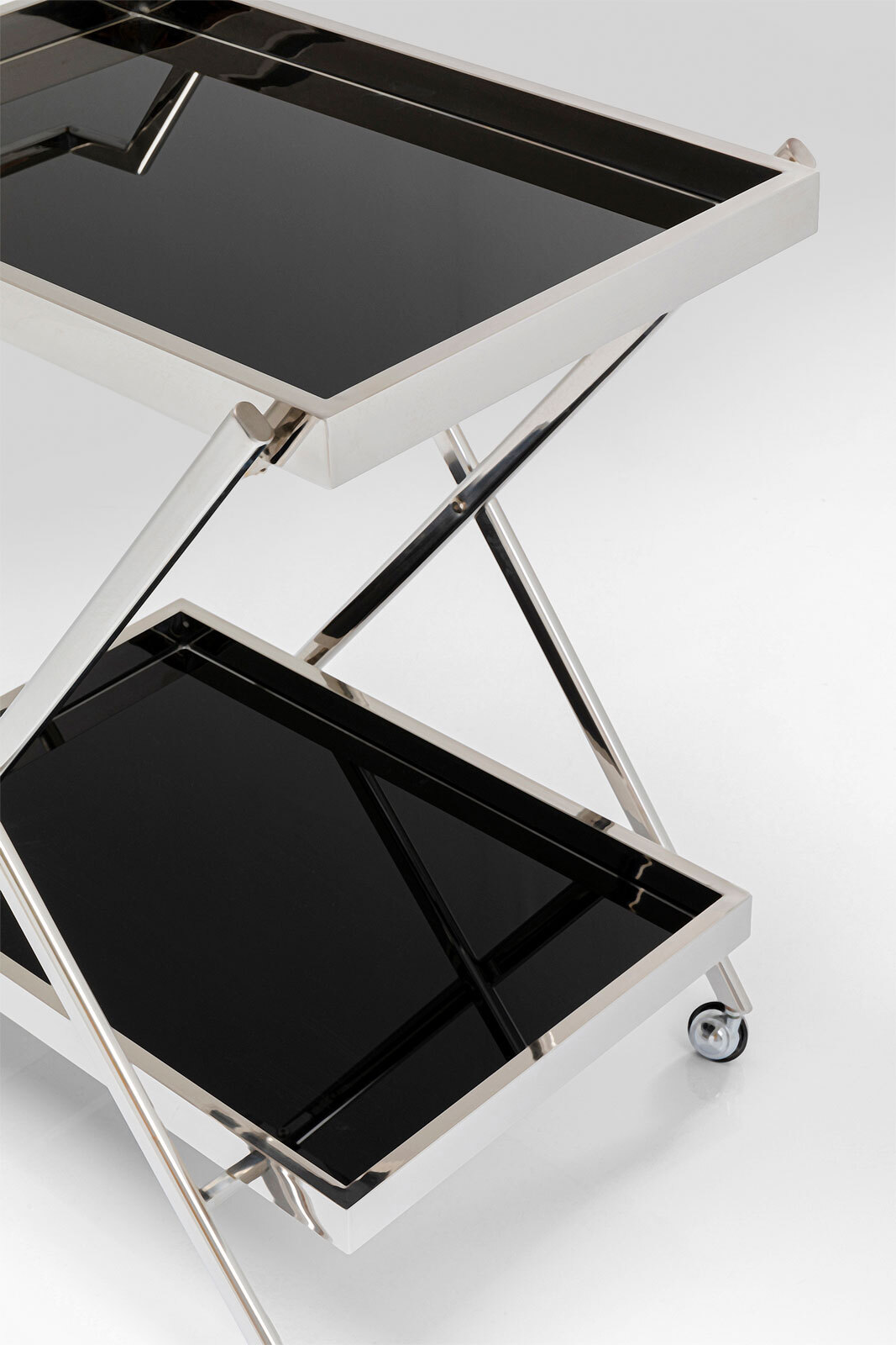 KARE DESIGN Servierwagen CASINO silber 75 x 89 x 50 cm