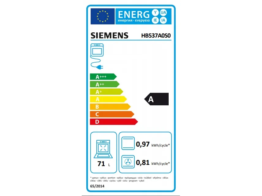 Siemens HB537A0S0 med cookControl og PerfectCooking 3D-varmesystem