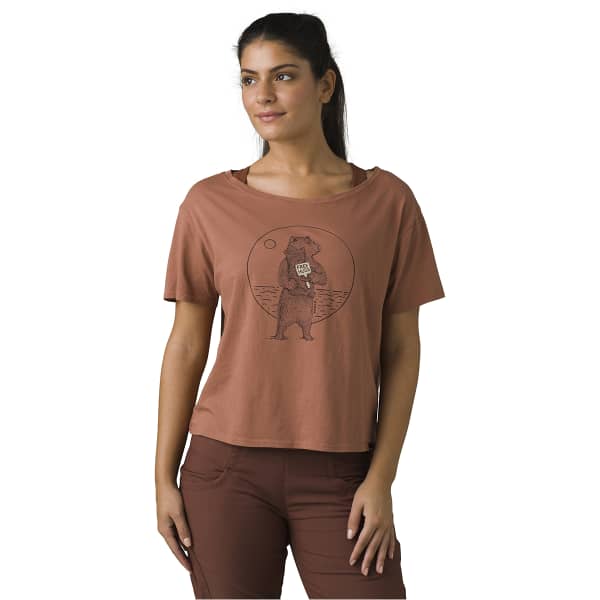 T-shirt PRANA WOMEN'S JOURNEYMAN TEE 2.0 TERRA BEAR SQUEEZE