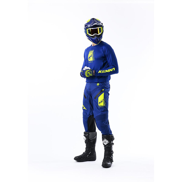 Kenny - Maillot Titanium Solid Navy / Jaune