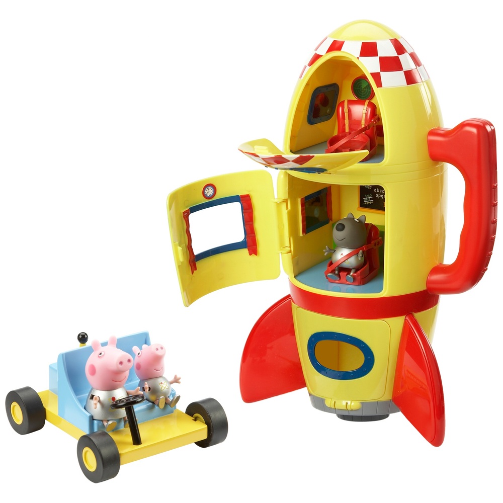 Peppa Pig Weltraum-Entdecker-Set mit Mondbuggy und 3 Figuren