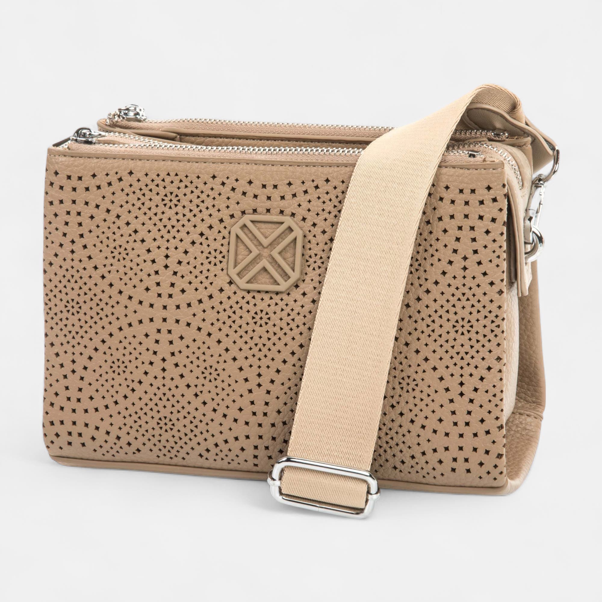 Sac bandoulière taupe