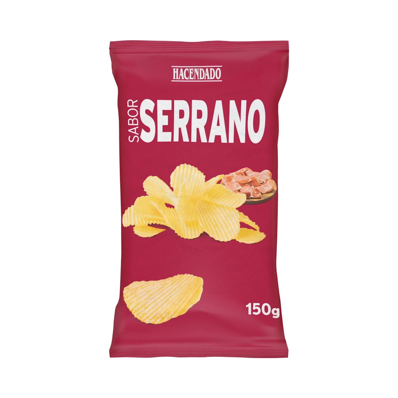 Frites ondulées au jambon Hacendado Serrano