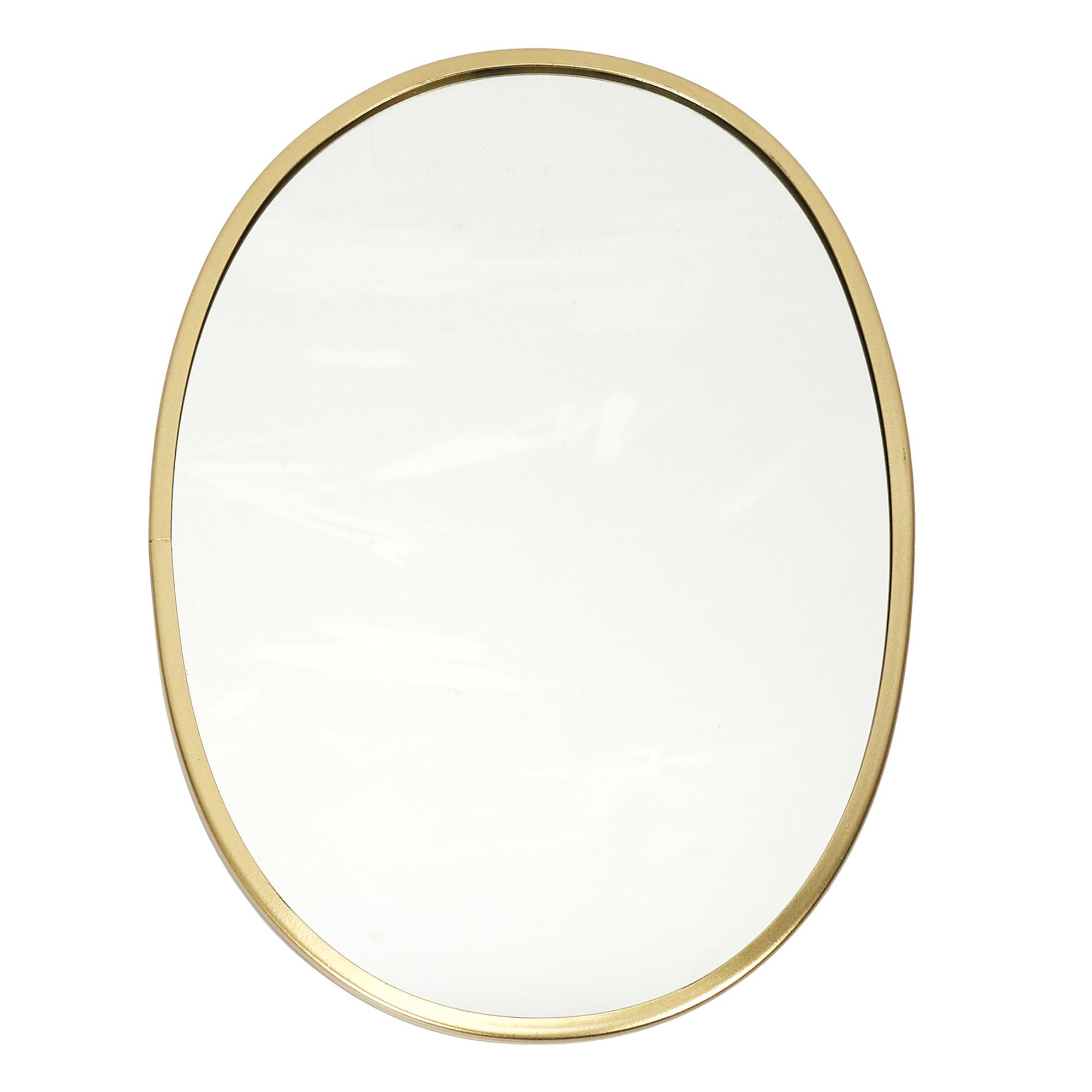 MIROIR DECO CONTOUR DECO DORE OVALE