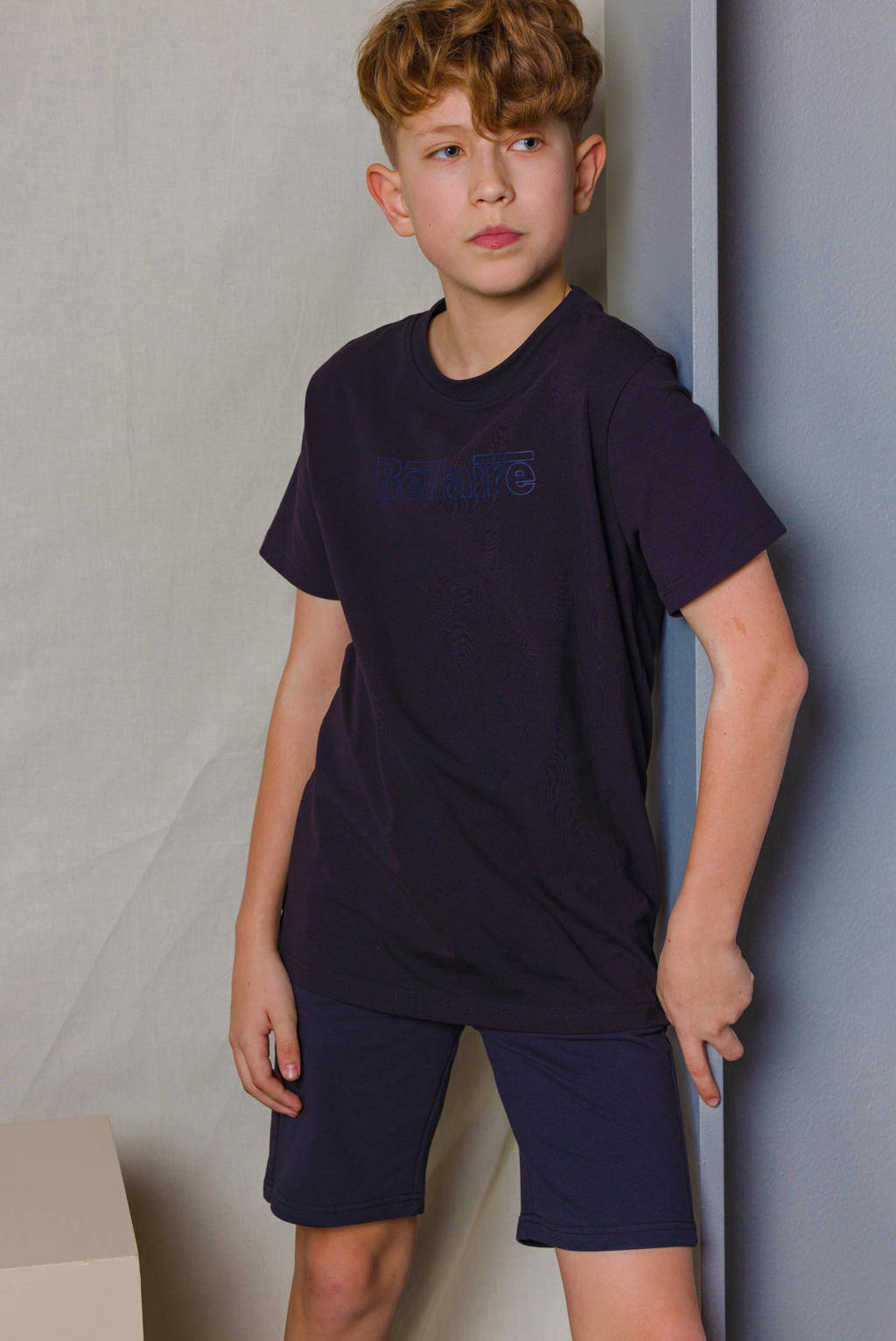 Bellaire T-shirt met logo zwart