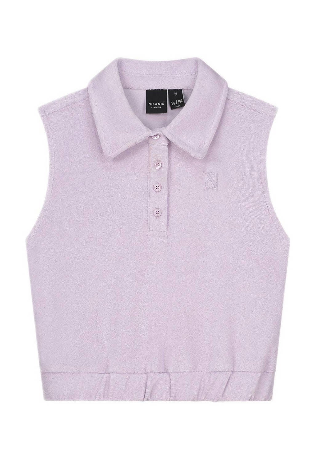 NIK&NIK crop top Teddy lila