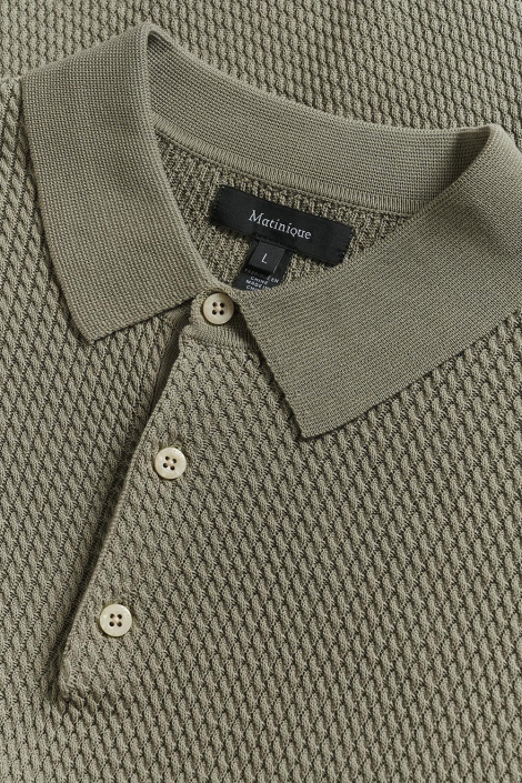 Matinique taupe heren polo