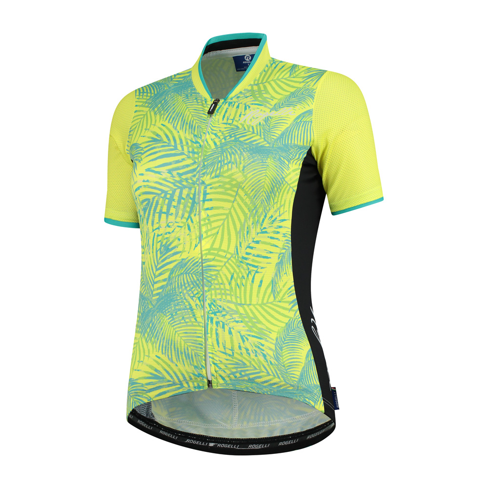 Rogelli Flora Jersey Kvinde - Gul / Turkis