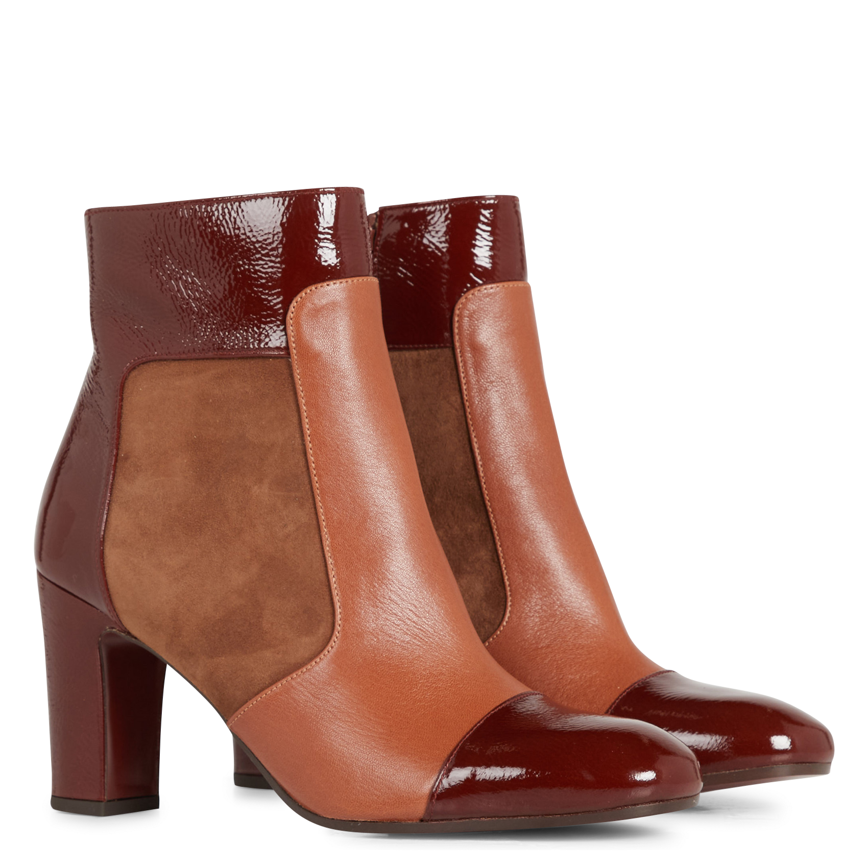 WETOP - Bottines à talon en cuir| Multicolore