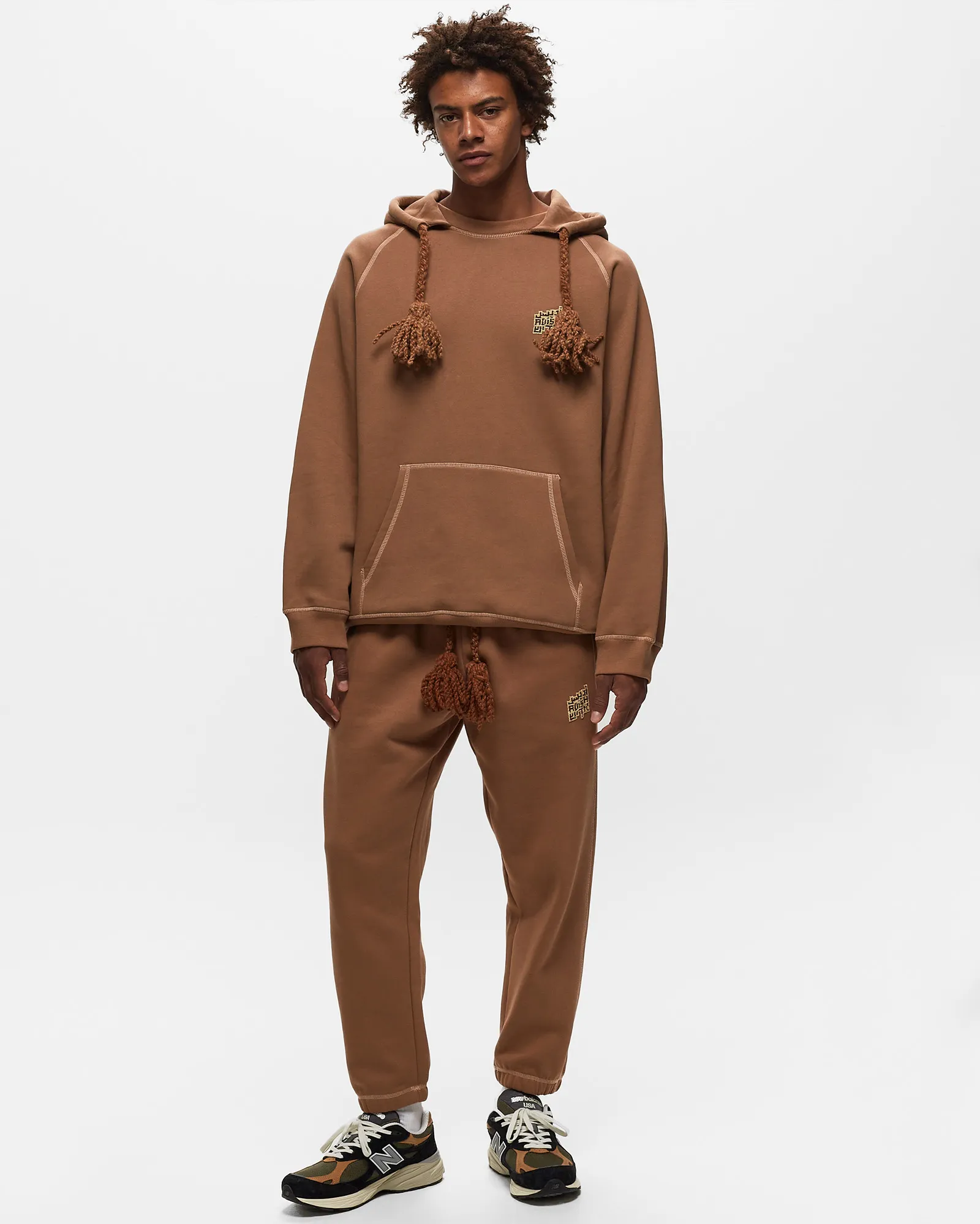 ADISH Tatreez Logo Contrast Stitched Lakiya Sweatpants