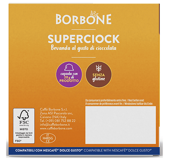 16 capsules Superciock - Dolce Gusto® - CAFFE BORBONE