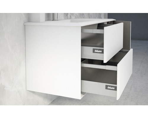 Badkamermeubel, model Bellagio, BxHxD 70 x 51 x 46 cm, frontkleur: mat wit