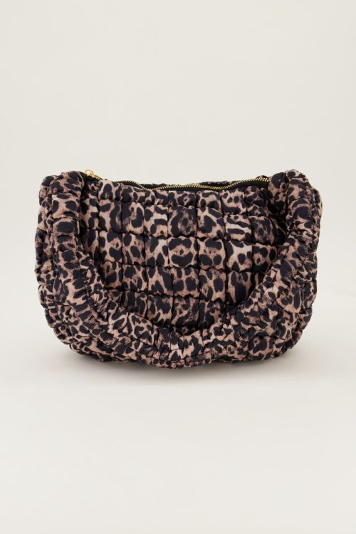 Panterprint tas met smock