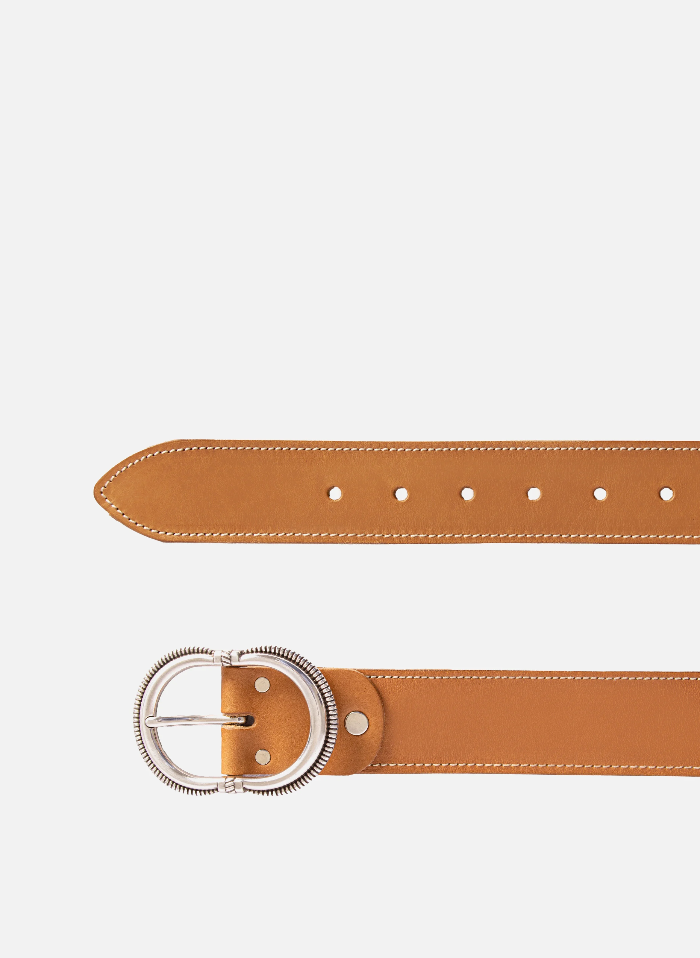 Ceinture camargue cuir | Marron